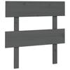 Headboard Gray 93.5 x 3 x 81 cm Solid Pine Wood