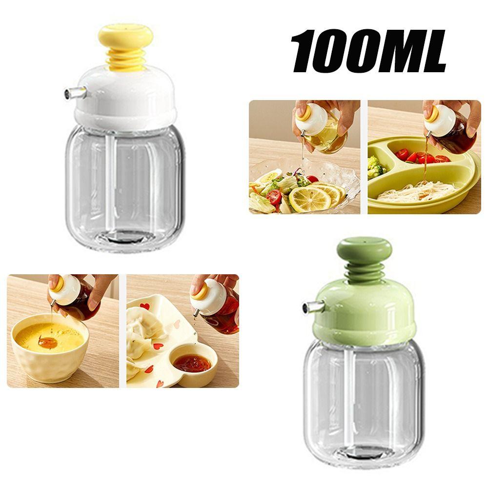 100ml Seasoning Bottle Quantify Seasoning Dispenser Kitchen Seasoning Glass Oil Bottle  Soy Sauce