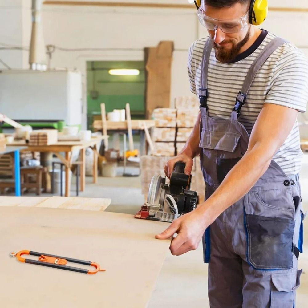 Adjustable Locking Profile Scribing Ruler Woodworking Measuring Gauge  Irregular Shape Measurement