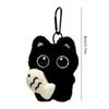 Cute Cat Plush Keychain Black Cat Cute Animal Plush Pendant Kawaii Black Cat Keychain Jewelry Cute Cat Lover Gift for Christmas