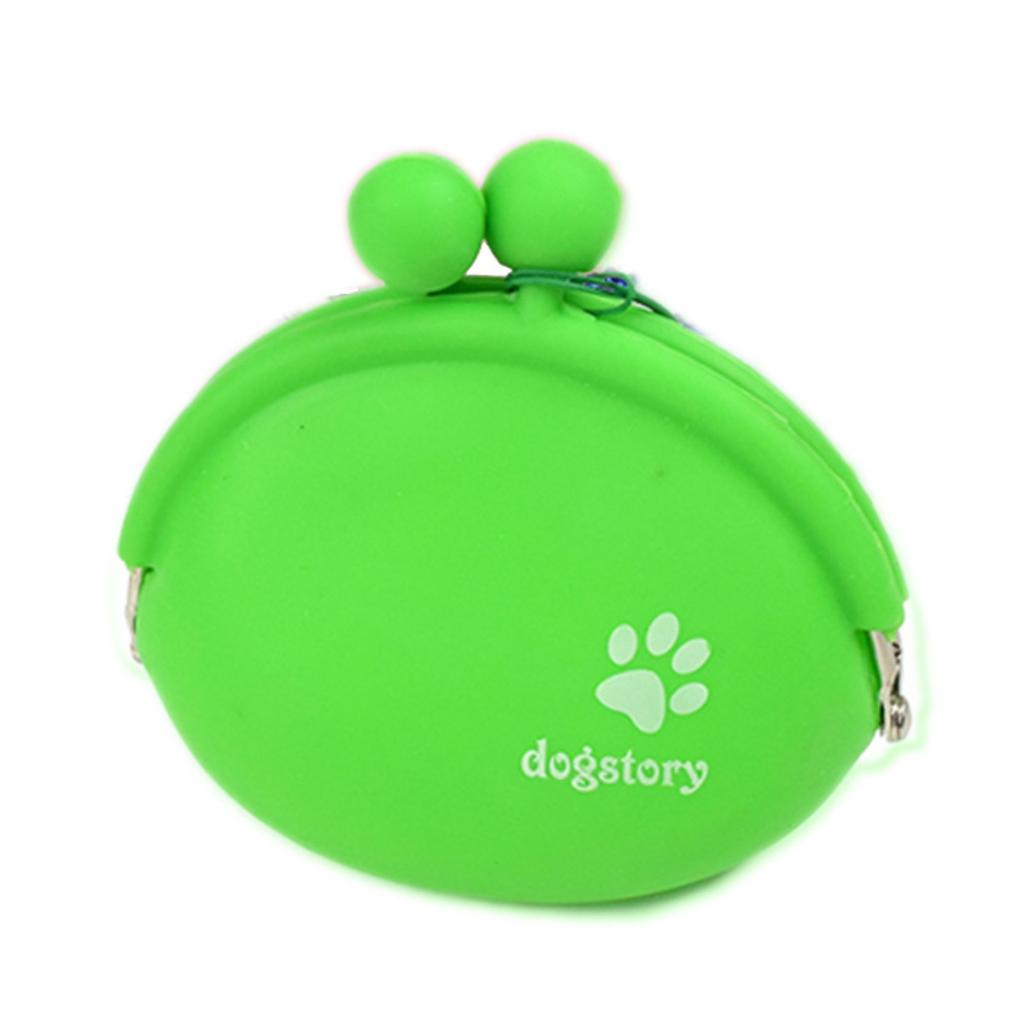 Silicone Snack Bag Dog Outdoor Training Bag Portable With Hanging Buckle