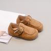 Children's Flat Shoes 2-18 Years Old Khaki Simple Boys Girls Casual Shoes Four Seasons Models Yellow Non-slip Kids Loafers 23-33
