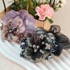 Elastic Flower Hair Rope Organza Hair Rubber Bands Elegant Floral Hair Scrunchies Hair Accessories