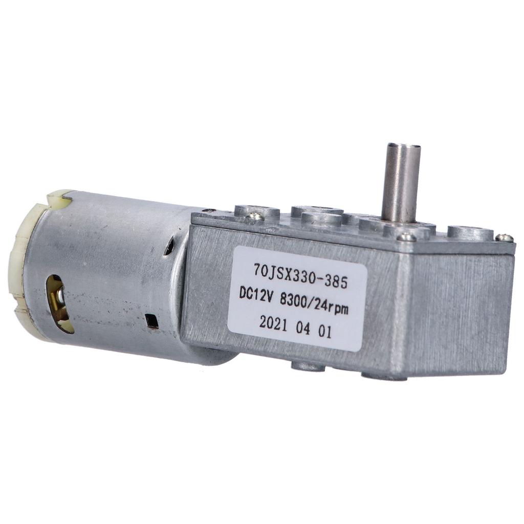 DC12V 24RPM Turbo Worm Geared Motor Speed Reduction Electric Motor for Window Door Opener Mini Winch