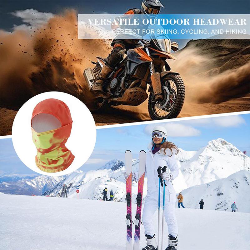 Unisex Heat Reactive Thermochromic Mask Headgear Outdoor Temperature-sensing Color Changing Windproof Balaclava Full Face Mask