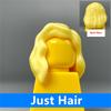 10pcs MOC Bricks Female Girl Hairs 1014 Women's Light Purple Medium Hair 4cm Figure Parts Accessories DIY Building Blocks Toys