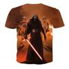 Hochwertiges Herren 3D-Druck Freizeit Star Wars Darth Vader Lustiges Kurzarm T-Shirt für den Alltag