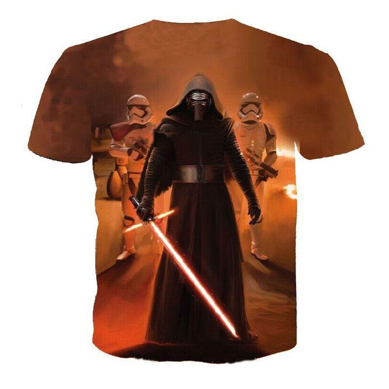 Premium Quality Men 3d Print Casual Star Wars Darth Vader Funny Short Sleeve T-shirt Tee For Everyday Wear