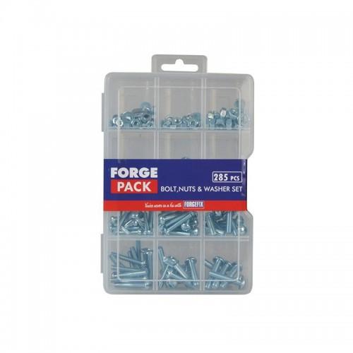 Forgefix Hexagon Bolt Nut & Washer Kit Forgepack 285 Piece