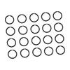 20pcs Metal Flat Keyring Round Split Rings Outdoor Portable Keyring Buckle for Keychains and Carabiners Enduring