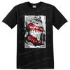 T-shirt Grafica Labbra Rosse Baffi Maglietta Divertente Regalo Unico per Lei