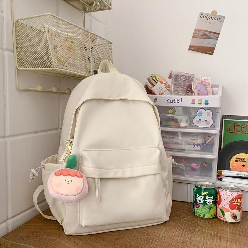 Schoolbag Schoolbag Ins Niche Simple and Versatile Middle School Student Girl Backpack High School Student Small Fresh Backpack Woman