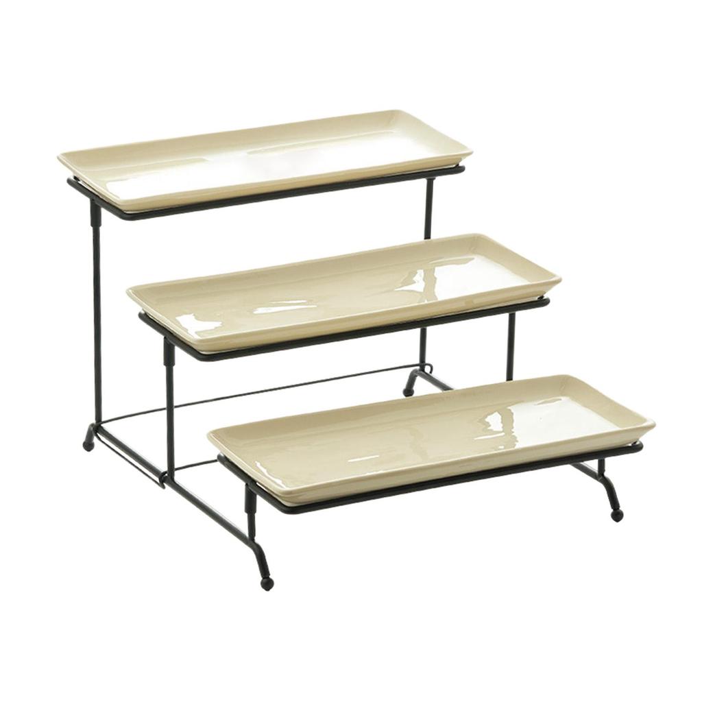 3 Tier Serving Tray Set Home Decor with 3 Serving Platters Serving Tray with