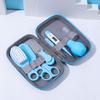 8-teiliges Baby-Nagelknipser-Set mit Kamm, Bürste, Nasensauger und EVA-Tasche