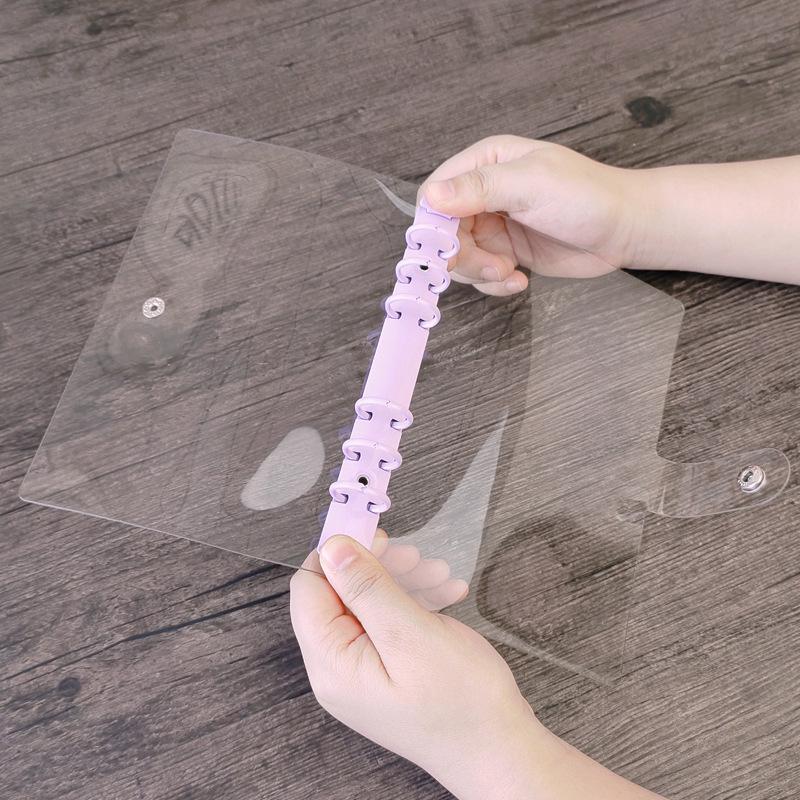 Koreansk Løsblad A5/A6 Macaron Godteri 6-Hulls PVC Reise Notatbokomslag