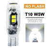 2-20pcs T10 W5W LED Flash Light Auto Bulbs 194 5w5 Parking Lamp License Plate Bulb Reading Light Clearance Lamp Car Tail Light Bulbs 7