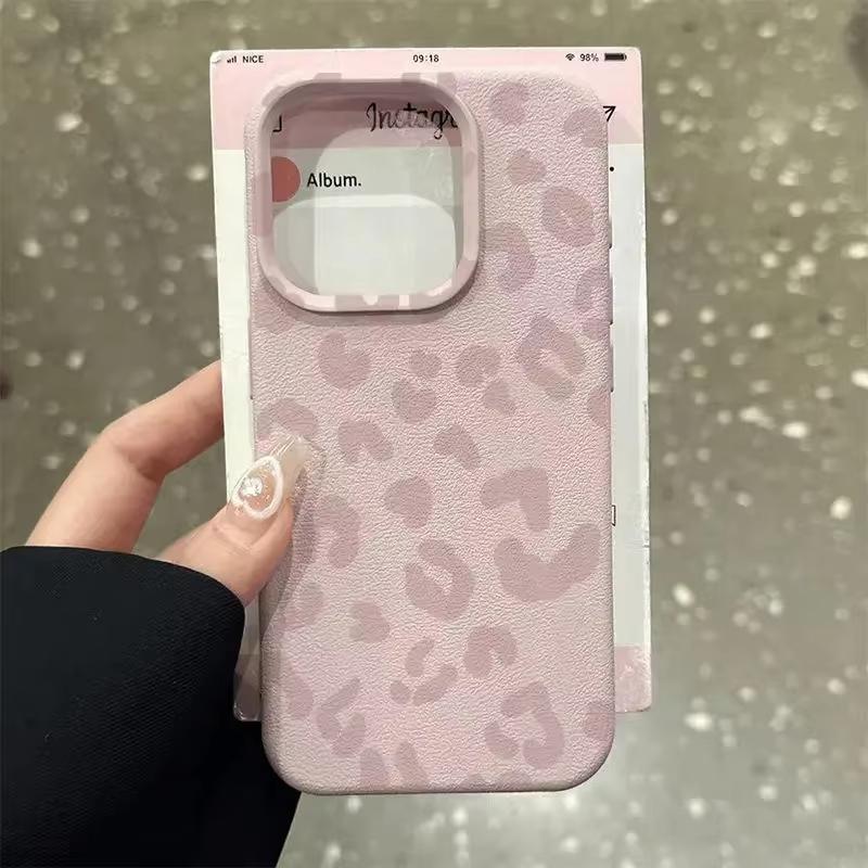 Pink Leopard Print Phone Case for Xiaomi Redmi Note 14 13 12 11 Pro Plus 4G 5G 10 9 8 15C 14C 13 12C 10C Shockproof Cover