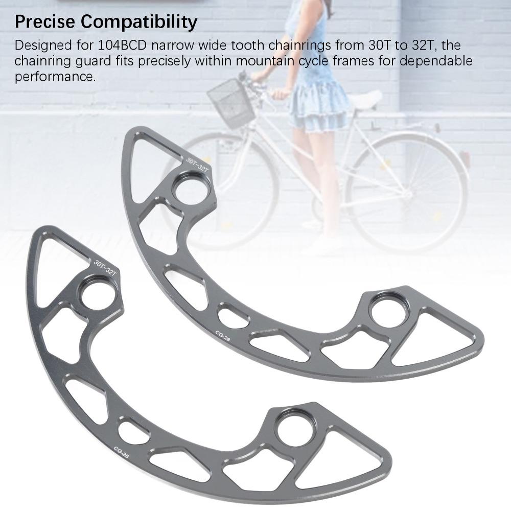 30T To 32T Chainring Guard Aluminum Alloy Chainring Protective Guard Cycling Maintenance
