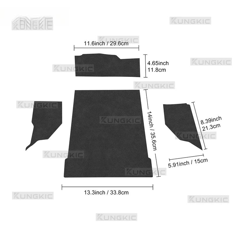 Suede Sticker For Subaru ZD8 BRZ Toyota ZN8 GR86 2021 2022 2023 2024 2025 2026 Car Passenger Storage Cabinet Decor Interior Trim.