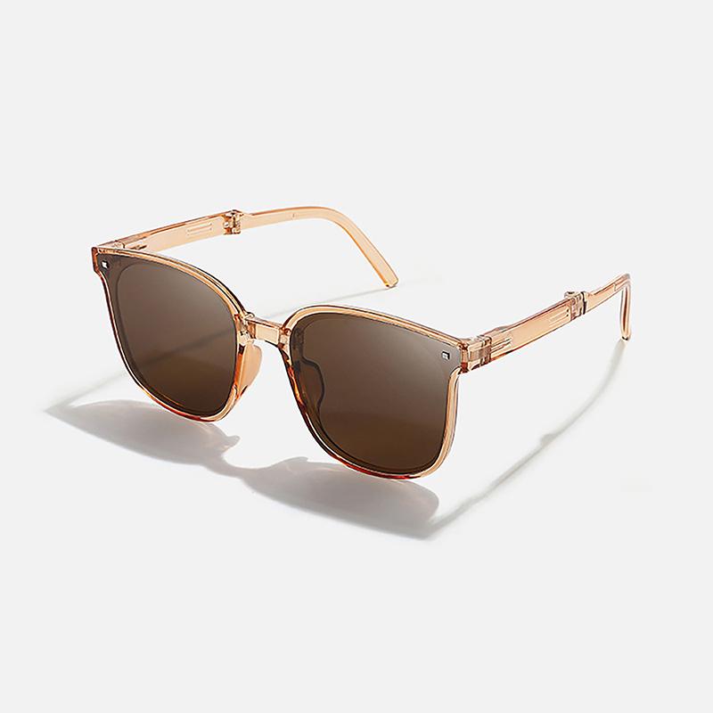 Funny Folding Sunglasses Sun Protection Folding Sunglasses Women Advanced коричневый
