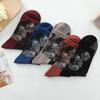 5 Pairs of Four Season Thin Cotton Bottom High Tube Crystal Glass Fiber Adult Women's Socks