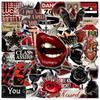50Pcs/Set Retro Dark Y2K Vampires PET Stickers Waterproof DIY Fashion Decals Journal Stickers