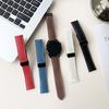 20mm Replacement Strap for Samsung Galaxy Watch7 44mm/40mm Magnetic Buckle Genuine Leather Watch Band with Multi Hole