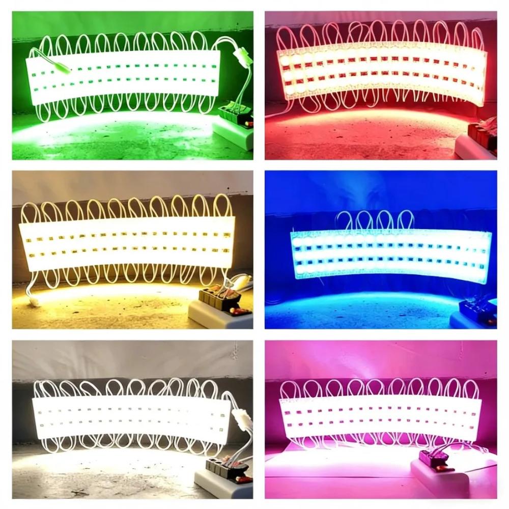 Módulo LED de Alto Brillo 60LEDs 220V Tira de Luz COB Plegable Impermeable Retroiluminación Banner de Tienda Carácter Luminoso Decoración Exterior