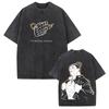 Toudou Aoi Jujutsu Kaisen Anime Clothing Men Women Oversized T-shirts Short Sleeve Washed T Shirt Cotton Tshirt Harajuku Tops