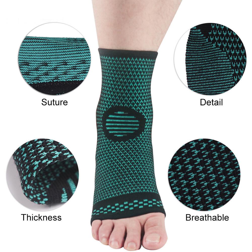 OLIKEI 2 Stück gestrickte Sport-Knöchelbandage, Kompressions-Knöchelbandage, verhindert Verstauchungen, atmungsaktive Knöchelbandage für Fitness, Basketball, Radfahren, Laufen