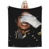 Пледы Майкла Джексона MJ Флисовые Летние   Дышащий Теплый Плед Для Кровати Офиса Постельное Белье Пледы