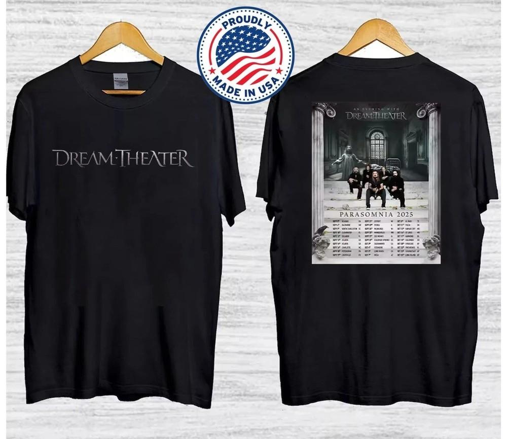 Dream Theater Parasomnia Tour 2025 Concert  Size S-3XL Unisex T-Shirt XL