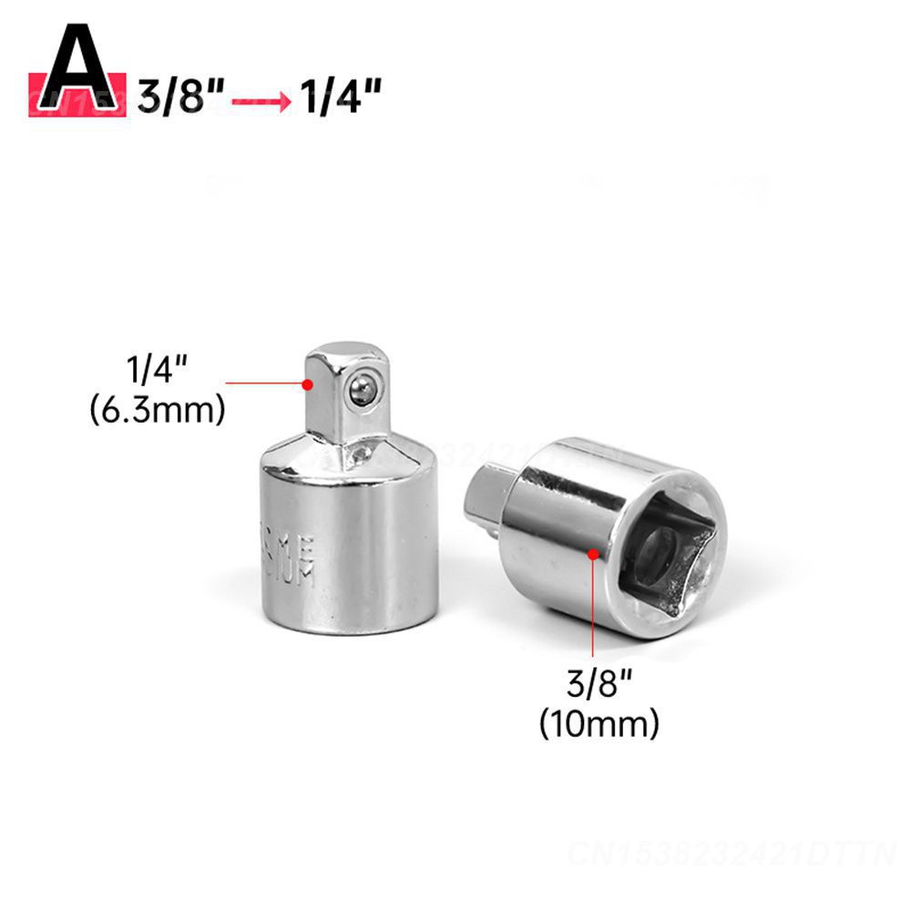 1~4SETS Ratchet Wrench High-quality Chrome Vanadium Steel 1/2 To 3/8 To 1/4 Adapter Cr-v Steel Auto Repair Premium Quality