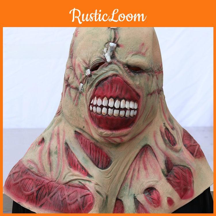 Halloween Horror Latex Full Face Mask For Adults Haunted House And Bar Parties