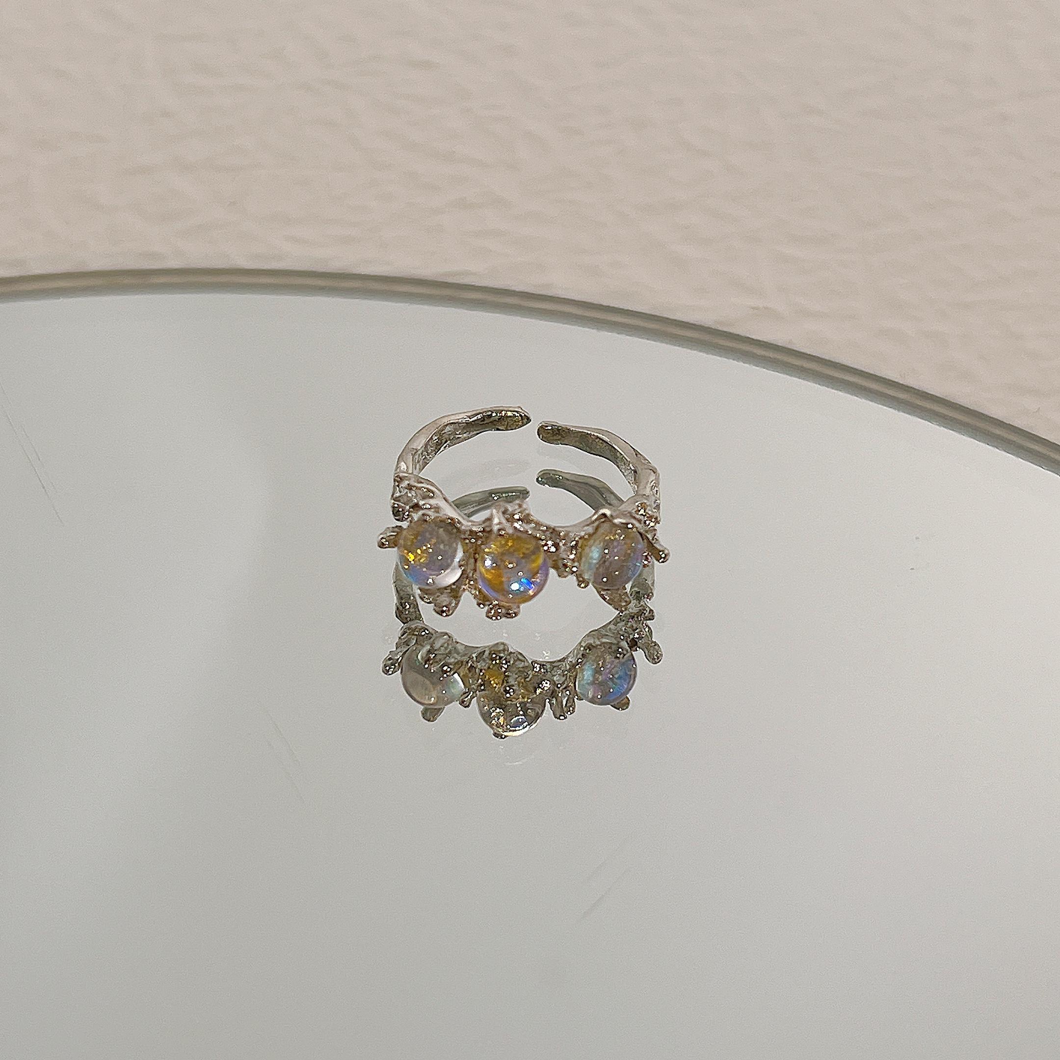 

17 км Y2K кольца с кристаллами Kpop сердце регулируемое кольцо нерегулярной геометрии панк винтажные кольца набор для женщин девочек новые модные украшения