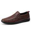 Newest Genuine Leather Loafers Men Classic Business Loafer Driving Shoes Vintage Casual Men&Amp;#39;S Shoes Slip On Office Flats Men Brown