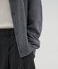 Knouun Essential Crew Neck Cardigan (Gray)