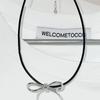 Bowknot Pendant Sweater Necklace Charm Women Girl Choker Summer Fashion Simple Geometric Clavicle Chain Party Jewelry