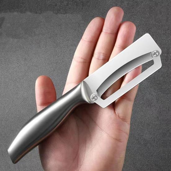 2Pcs Vegetable Peeler Peeler with Ergonomic Handle Bottle Opener Multi-Function Fruit Peeler for Pumpkin Pineapple Sugarcane Rust-Proof Essential