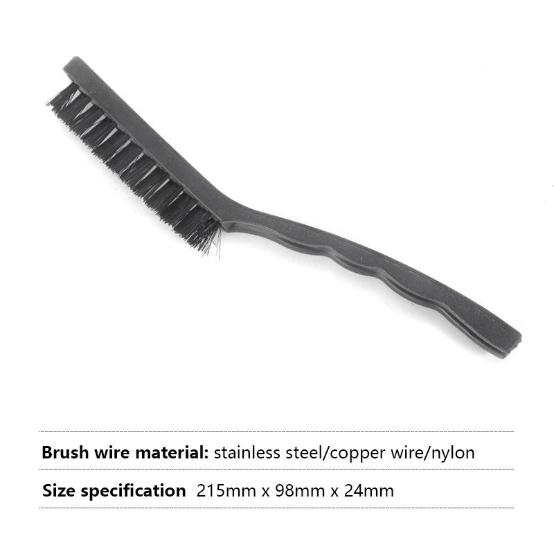 

1 шт. дротяні щітки латунні нейлонові щітки з нержавіючої сталі мікрозасіб для видалення іржі фарби для очищення металу інструмент для полірування