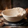 Ratan Basket 25Cm With Cover For Bread Proofing Ø 24.5Cm