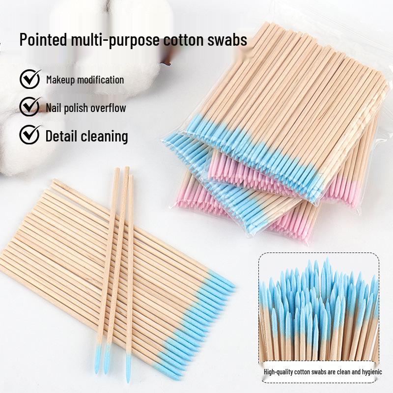 Disposable Microfiber Cotton Swabs for Eyelash Extensions, Nail Art, and Tattooing