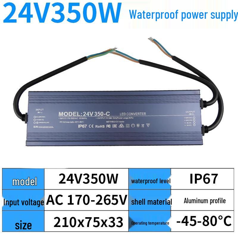 220V to 12V/24V IP67 Waterproof 400W LED Submersible Power Supply Transformer