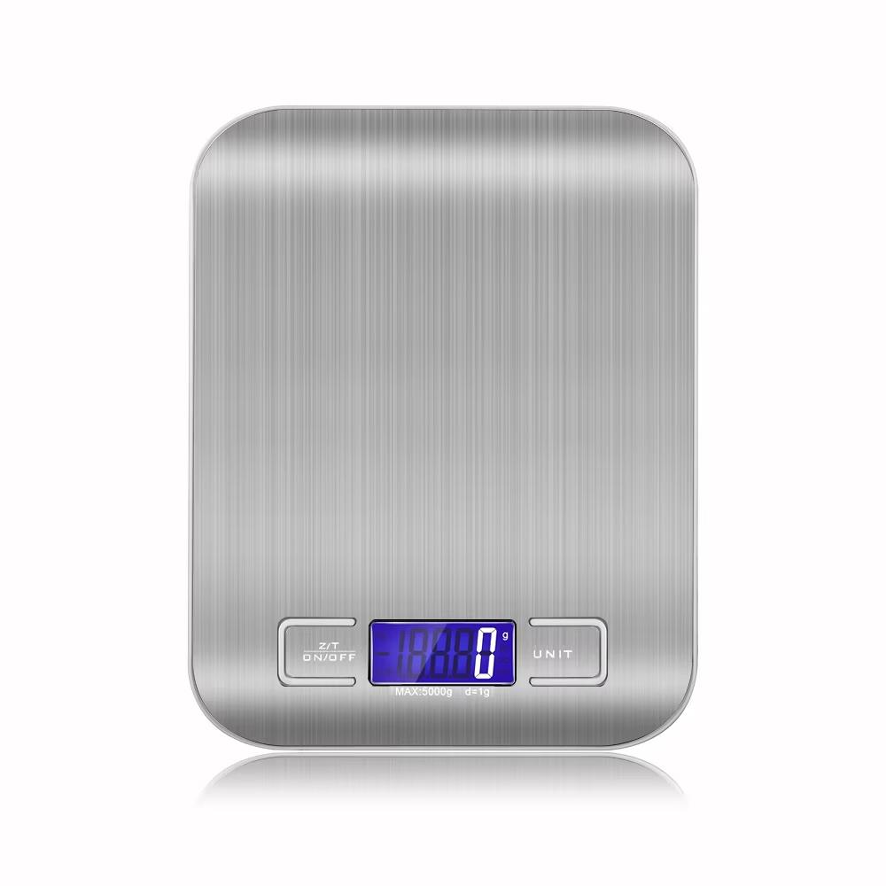 5kg 1g Přenosná kuchyňská váha Kávová elektronická váha Nerezový povrch LCD s podsvícením Kuchyňské potravinové váhy Vážicí nástroj