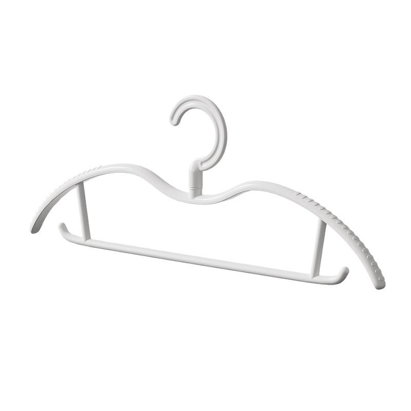 Rotating short neck hanger shrinking neck saving space household hanging wardrobe non-marking anti-shoulder corner slipping short drying large clothes