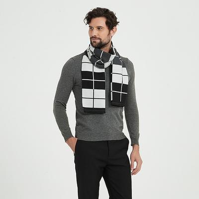 2019 Winter New Model, Imitation Cashmere Men's Scarf, Long Jacquard Horse Brand Double-sided Warm and Cold-proof