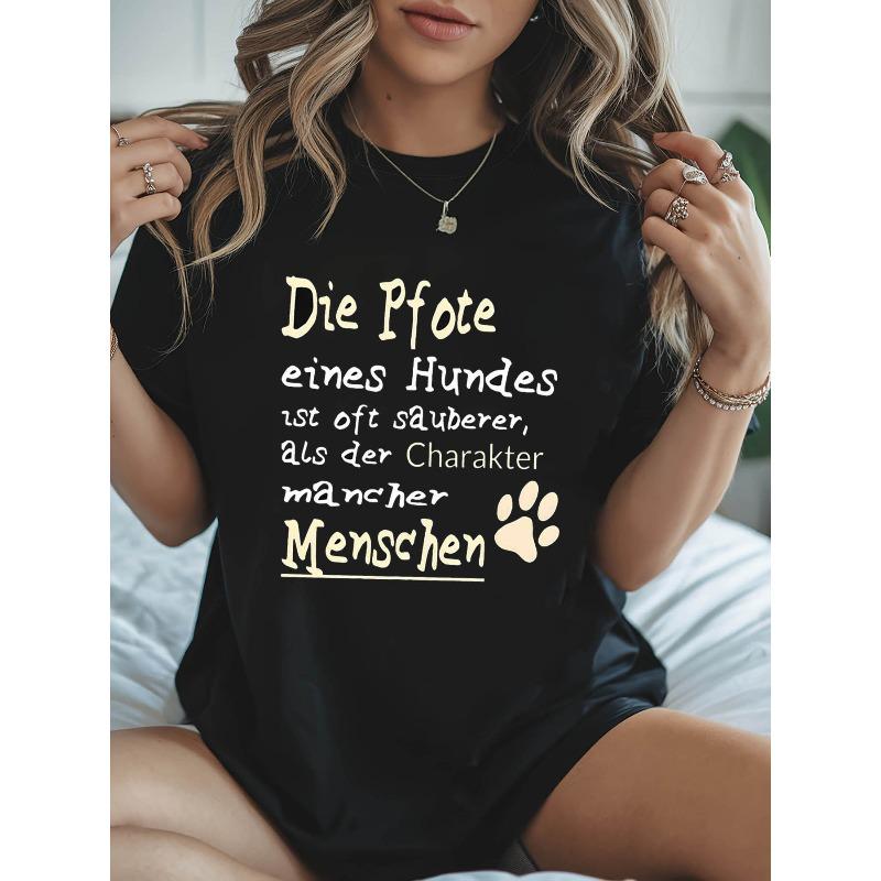 Plus Size - Plus Size - A of Reflection: The Paw of a Dog Is Often Cleaner Than The Character of Some People. This Is Related to a Stylish Plus-Size S чёрный