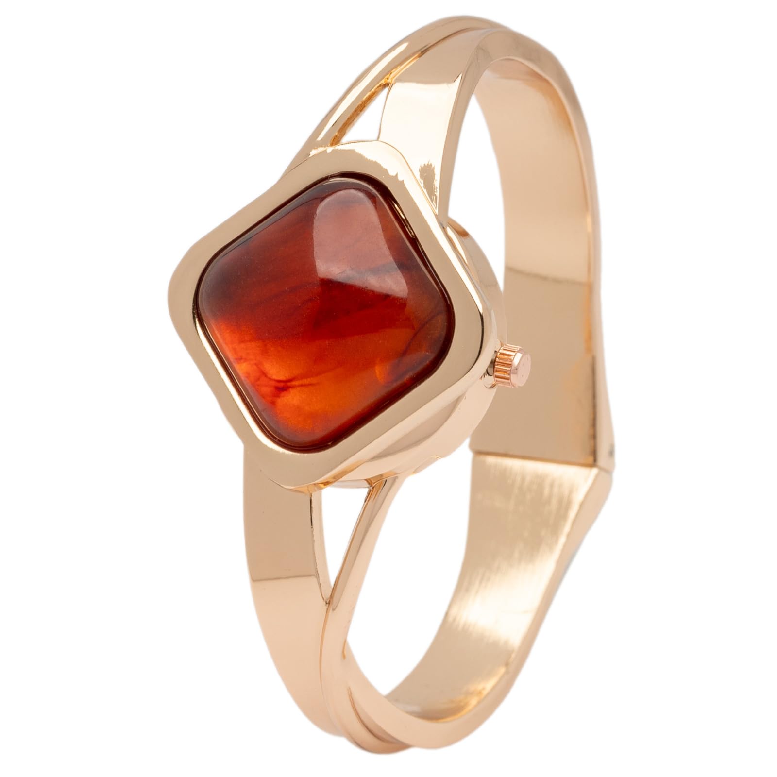 

Fieldwork Analog Watch with Metal Band and Bangle Pink Gold and Women s Cover, Watch, Bracelet, Akuban, Brown, GY085-4