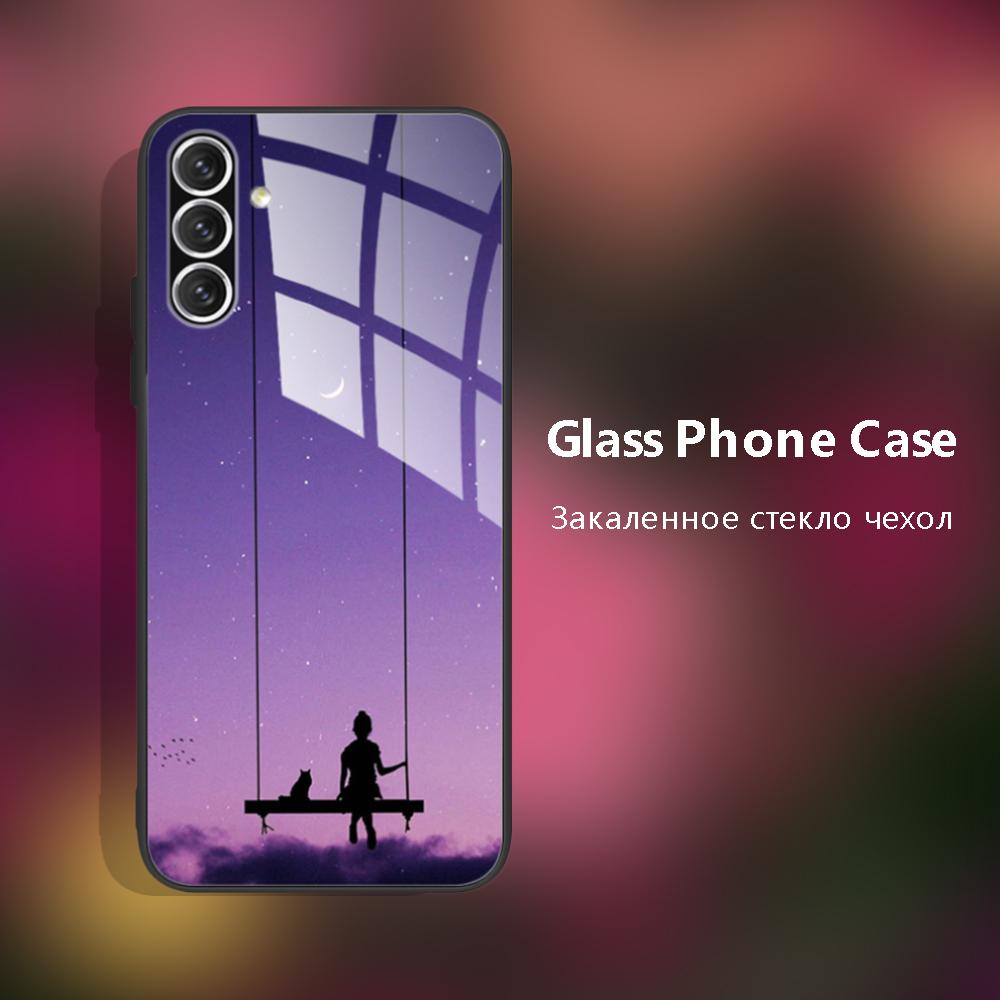 For Samsung Galaxy A05s Case Tempered Glass Case Cover Hard Bumper Couqe For Samsung A05s Phone Back Covers A05 S A057 Fundas