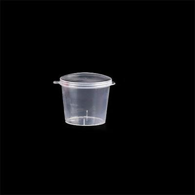 One Box Of 100pc Plastic Takeaway Sauce Cup Containers Food Box With Hinged Lids Pigment Paint Box Palette Disposable Box